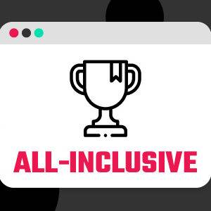 tippevent ALL-INCLUSIVE Paket Icon mit Pokal – Vollständiges Tippspiel-Paket mit allen Funktionen für Unternehmen